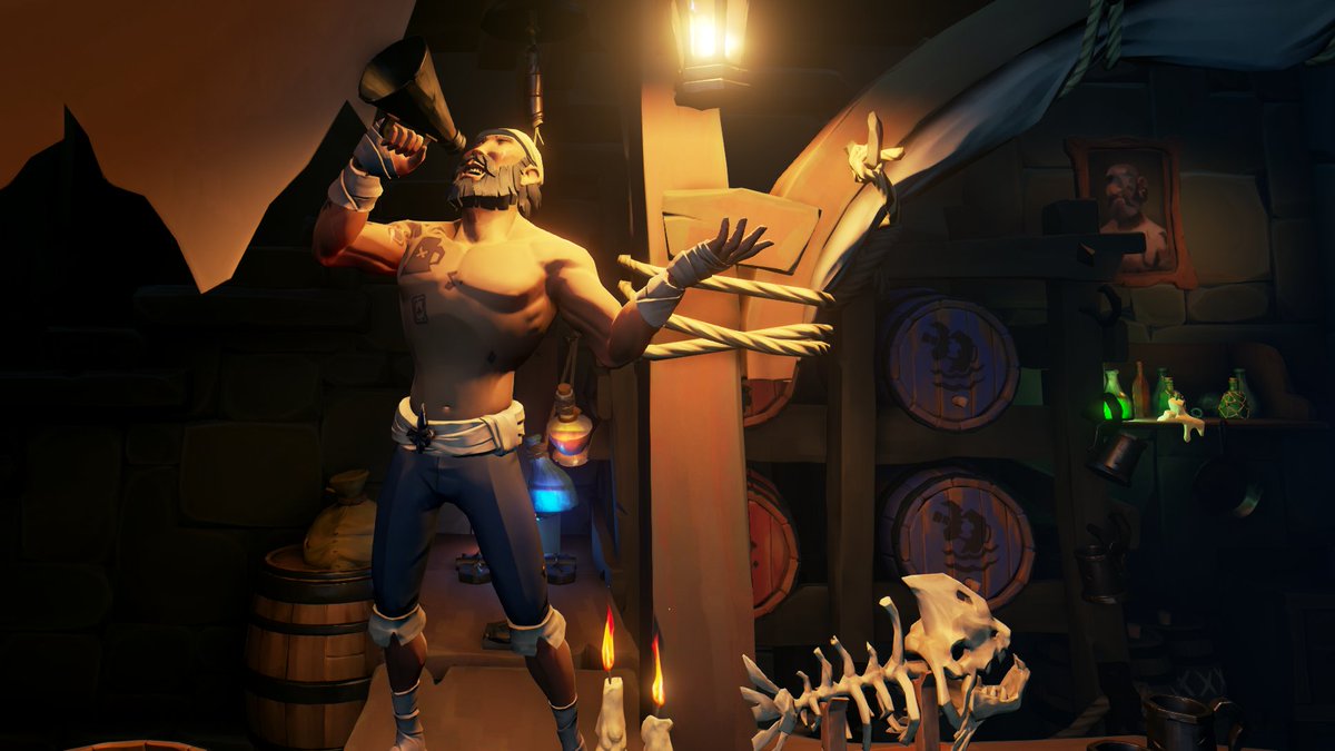 #StyleOfThieves  <a href="/SeaOfThieves/">Sea of Thieves</a>  #SeaOfThieves 
Theme: Party Gear
You know that one guy in the bar that's overly loud.