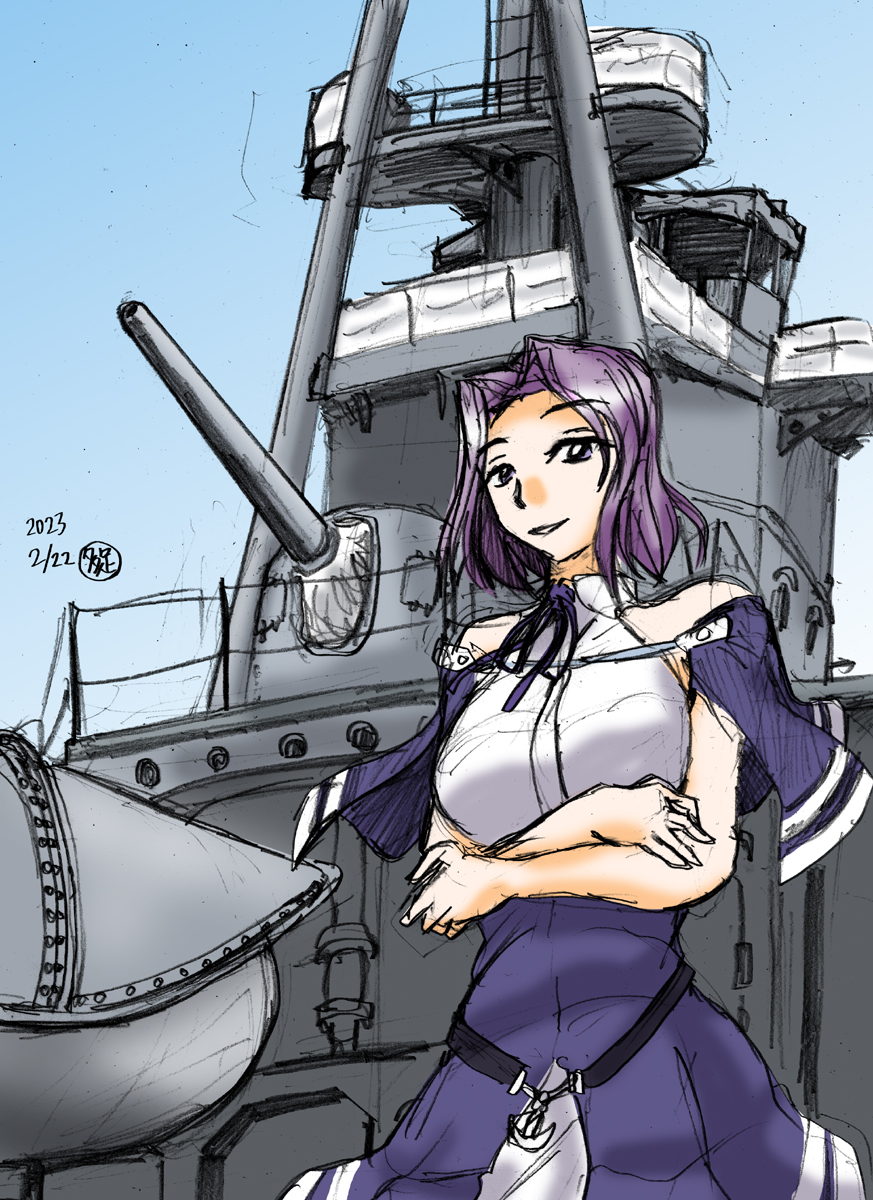 「#艦これ版深夜の真剣お絵描き60分一本勝負#艦これ版真剣お絵描き60分一本勝負_」|多足のイラスト