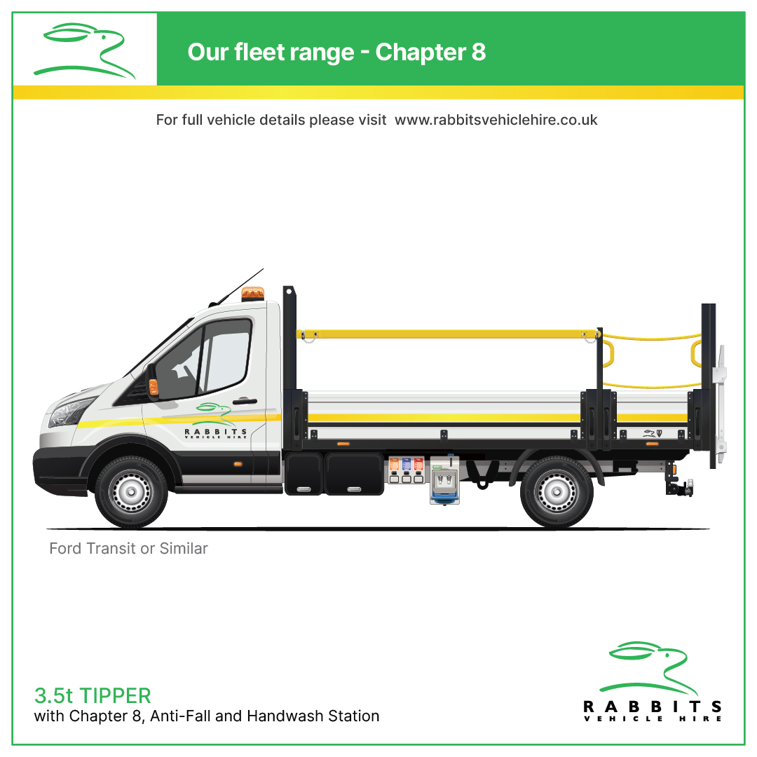 RabbitsHire's tweet photo. Welcoming onto our ever-growing fleet is the 3.5T TIPPER TAIL LIFT with CHAPTER 8, ANTI-FALL BARS &amp; HANDWASH STATION.

Available for both short and long-term hire.

Contact us for more information. https://t.co/9pptq7H4T0