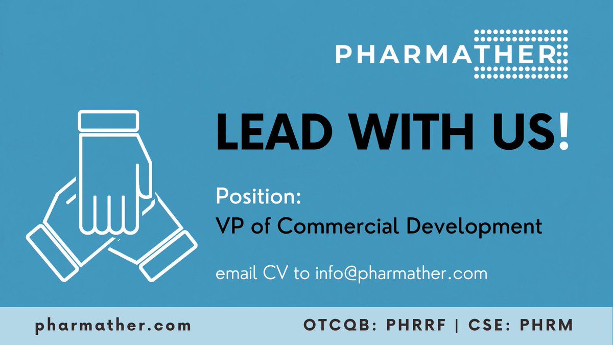 Hiring VP, Commercial Development. Lead commercialization of racemic #ketamine products in various concentrations, dosages (RTU) delivery (IV, IM, SQ). Experience selling specialty injectables (ANDA, 505b2) to hospitals, pharmacies, clinics, etc. Email CV: info@pharmather.com