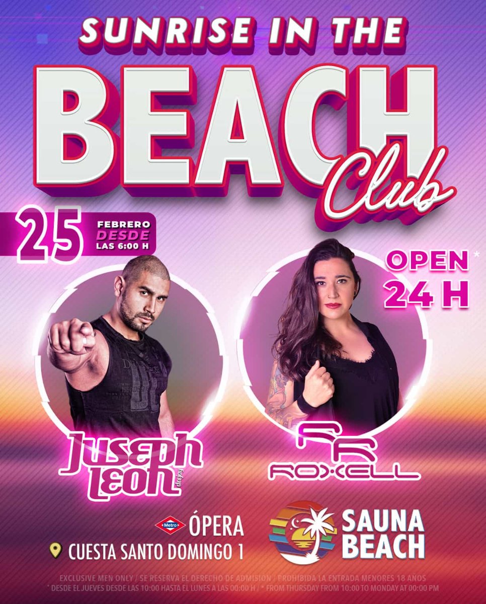 Mundo_Placer's tweet photo. ๐ ๐ฃ ๐ช ๐บ๐ผ๐ต๐น๐ฐ๐บ๐ฌ ๐ฐ๐ตย ๐ป๐ฏ๐ฌ ๐ ๐ฃ ๐ช
๐ฉ๐ฌ๐จ๐ช๐ฏ ๐ช๐ณ๐ผ๐ฉย
Sรกbado 25 a partir de las 6 AM no te puedes perder la que tenemos organizada en #saunabeach ๐๏ธ
Con #JUSEPHLEON y #ROXELLย
--
๐ ๐๐๐ฒ๐๐๐ฎ ๐ฑ๐ฒ ๐ฆ๐ฎ๐ป๐๐ผ ๐๐ผ๐บ๐ถ๐ป๐ด๐ผ ๐ญ https://t.co/bVipZtGWRx
