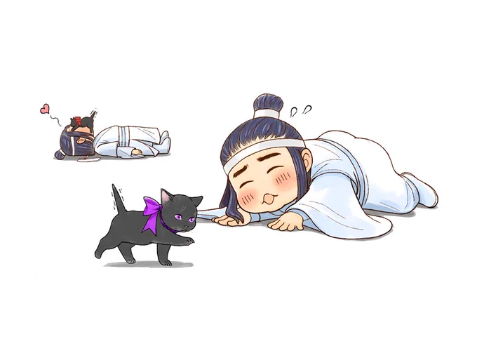 藍氏双璧の姑蘇ネコ歩き2#魔道祖師 #MDZS #猫の日 