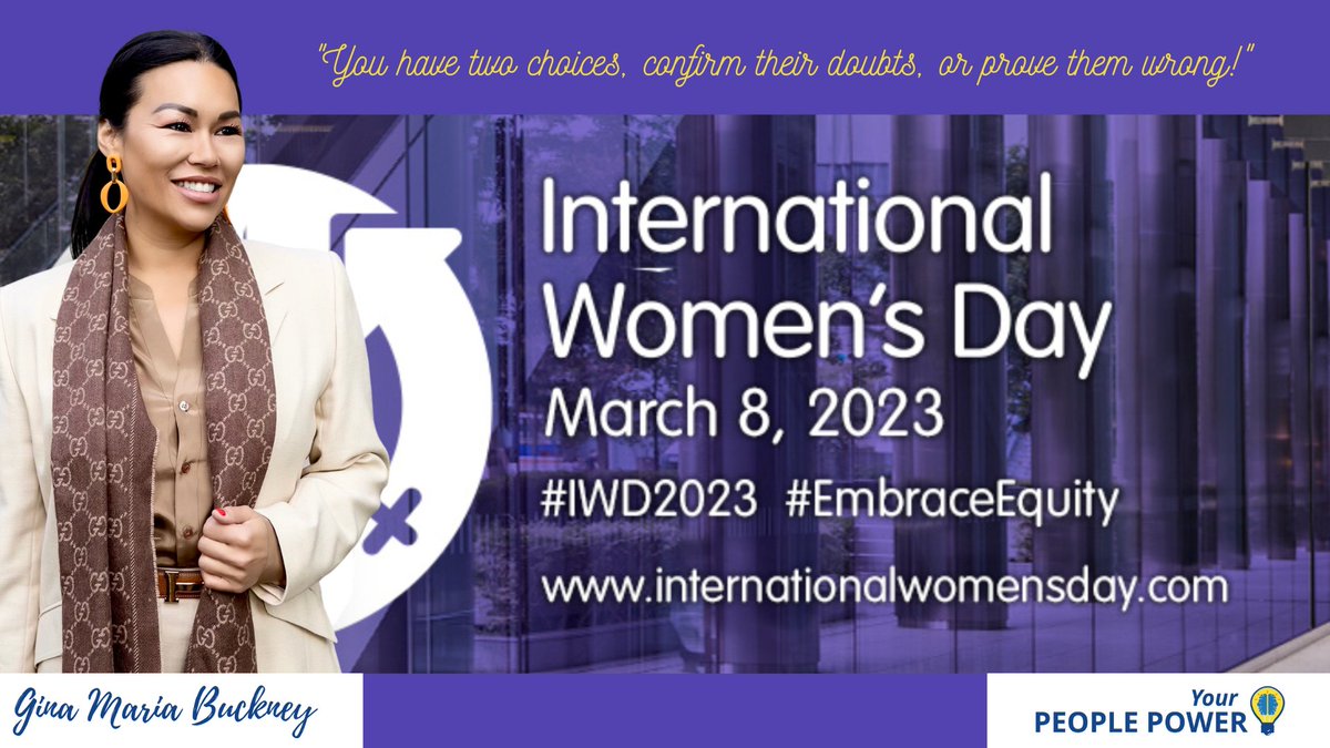 International Women's Day 2023 is on the 8th March, with the theme #EmbraceEquity read everything you need to know about it here. #IWD23 

yourpeopleareyourpower.com/embrace-equity…