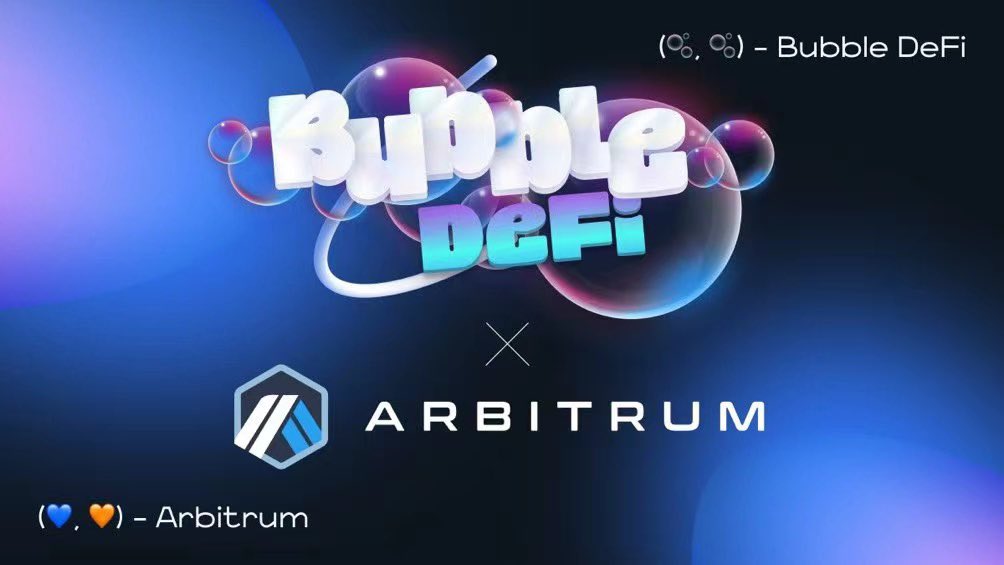 Bubble DeFi，在 #Arbitrum 上推出的惊人的 #DEX 即将到来!伟大的#预售机会!

🎁直接抽100 usdt x5（每人20u）

1.关注<a href="/Bubble_DeFi/">Bubble DeFi.(🫧,🫧)</a>&amp; @johns20178 
2.点赞评论
3.加入：t.me/BubbleDefiPort…