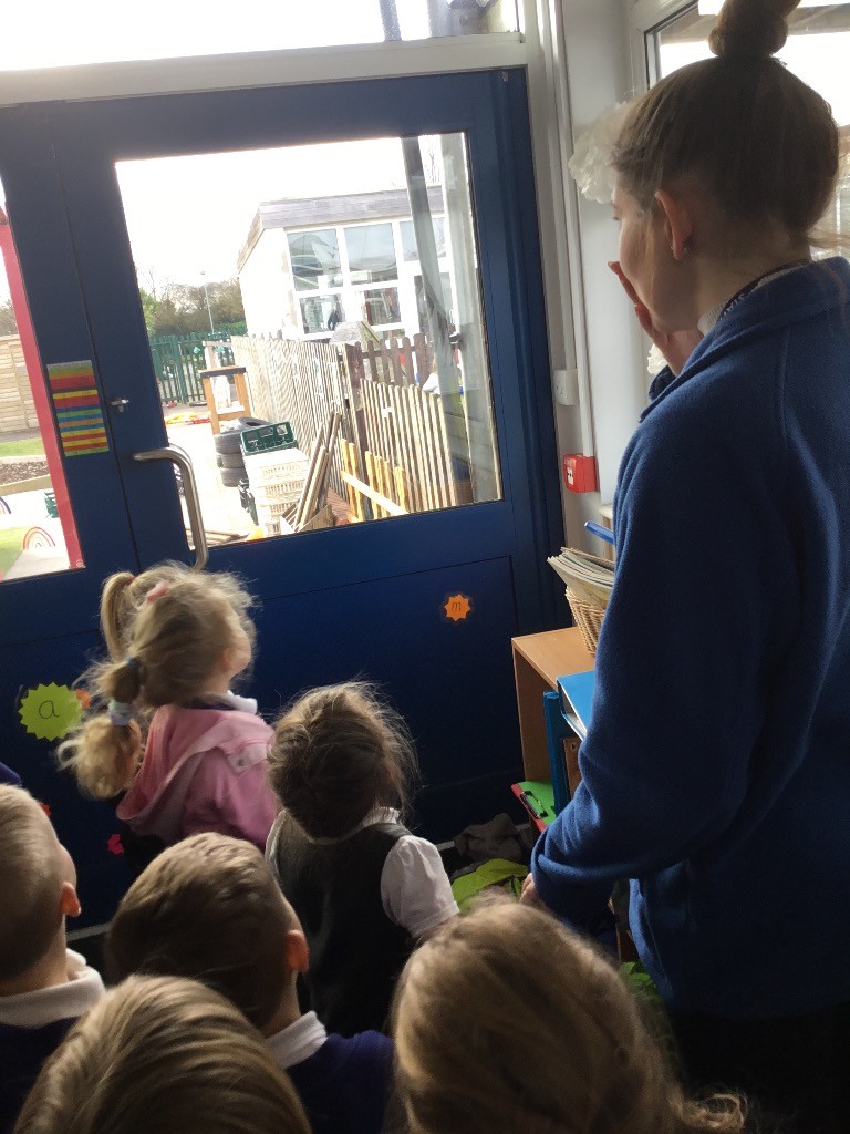 DeltaWillowsAc's tweet photo. Our EYFS children found a letter addressed to 999. It was from Lizzie asking for help because she was lost. The children followed the clues and investigated until they found her hiding in the shed reading a book! #talkforwriting #creativehook #superheroes https://t.co/gZv4UdX45P