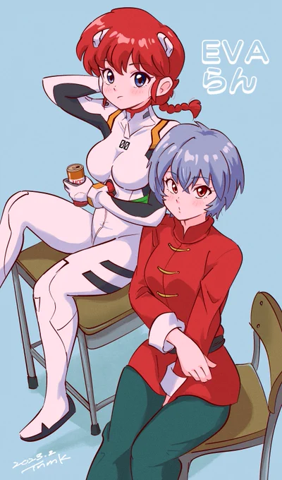 エヴァらん#らんま #綾波レイ 