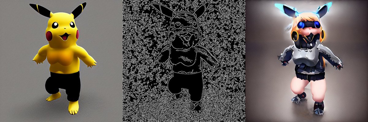 HighCWu's tweet photo. I found that my #ControlLora generated some weird textures, and hard to transfer the effect to different base models. This is far from the feature of #lora. So I release v2, with smaller size. Train on sd v1.5, inference on anything v3.0, prompt: 1girl, 8 k, unreal engine. https://t.co/wylNme6rFZ