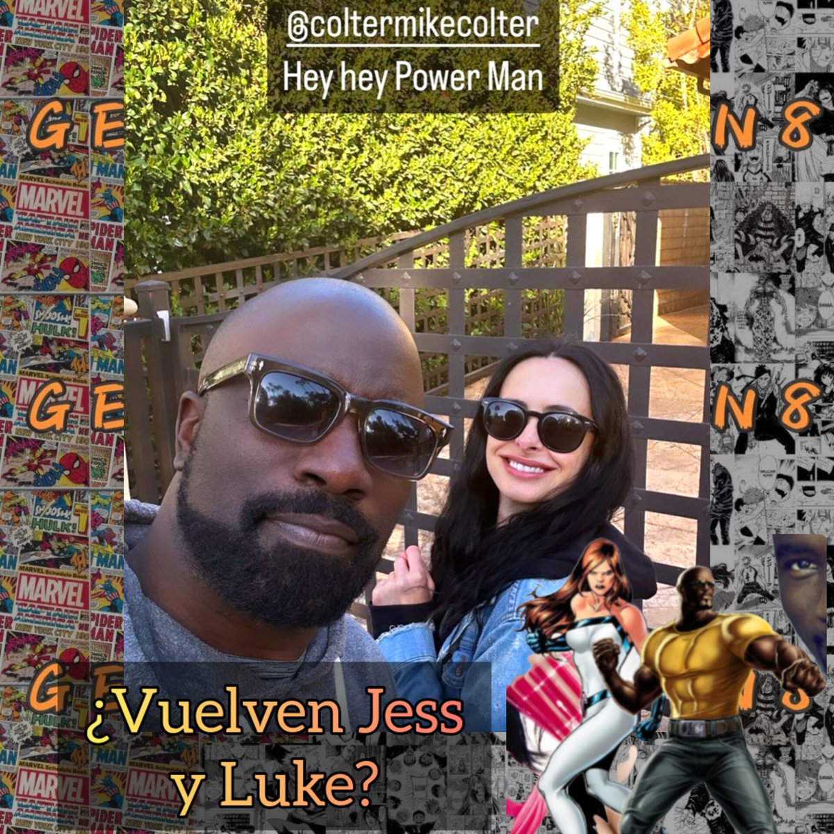 gen_ocho's tweet photo. #kristenritter posteó junto a #mikecolter 
para el neófito del #ucm son #jessicajones y #lukecage de las series de #netflix Si #daredevil entró, todo es posible
@andrescardiff para #gen8 https://t.co/auo2loa03g