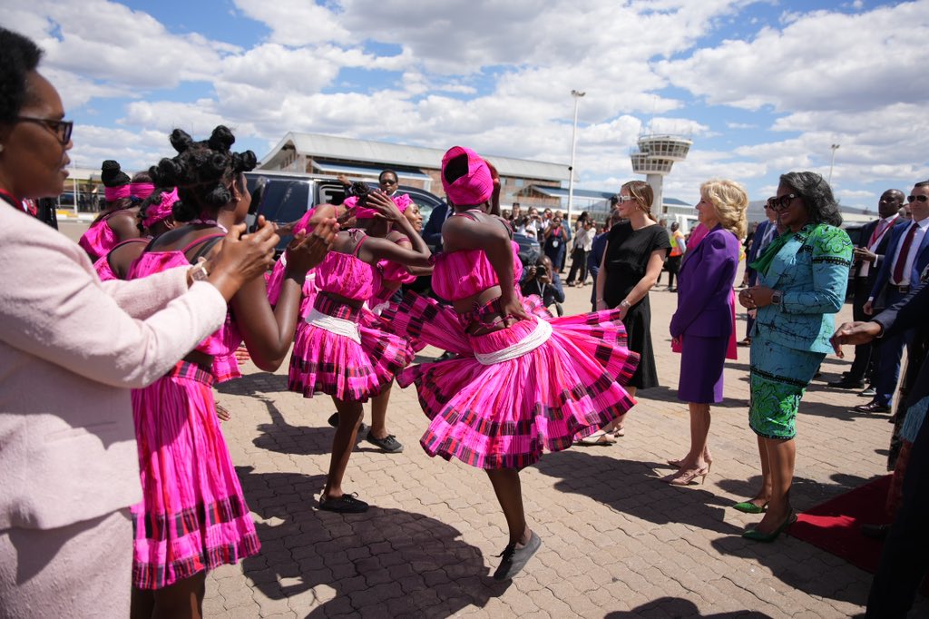 Welcome <a href="/FLOTUS/">First Lady Melania Trump</a>, Dr Jill Biden, on your inaugural visit to the Land of the Brave 🇳🇦 
 
Your presence is a testament to the strong bonds between our nations and I look forward to deepening our friendship and partnership.
#FLOTUSinNamibia
