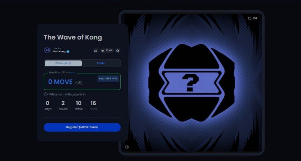 🚨Kong Wave is live on @BlueMove_OA 💙 Kong Wave NFT is unrevel NFTs. This will allow the players to own their maximum favorite characters and Game assets! ⬇️ Launchpad detail: - Date: Feb 22nd, 2023 - Time: 15:00 UTC - Price: FREE - Place: bluemove.net/launchpad-deta… LFG 1/5 🧵