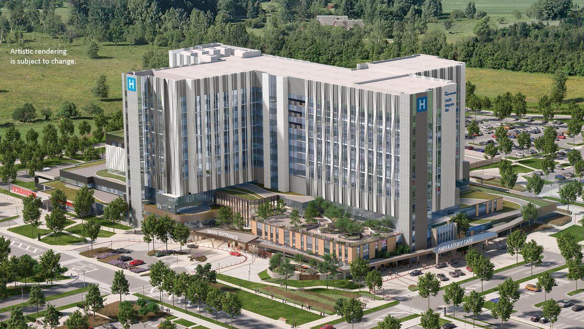 An exciting milestone has been reached for the South Niagara Site hospital. <a href="/EllisDon/">EllisDon</a> Infrastructure Healthcare has been awarded the project contract, with construction expected to begin this summer. Take a look at their impressive design! niagarahealth.on.ca/site/news/2023…