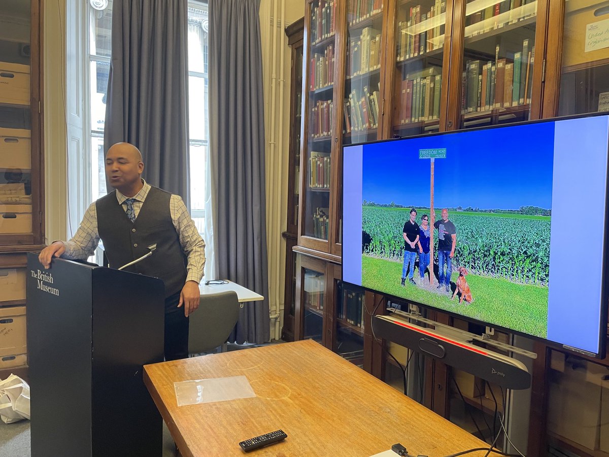 Thomas Peace (@tpcanoe) on Twitter photo Steven Cook, curator at Josiah Henson Museum of African-Canadian History, gives the 1st keynote at #PhantomsOfThePast2023 conference. Thanks to <a href="/SOAS/">SOAS University of London</a> @OlivetteOtele for hosting us <a href="/britishmuseum/">British Museum</a>. Steven Cook, curator at Josiah Henson Museum of African-Canadian History, gives the 1st keynote at #PhantomsOfThePast2023 conference. Thanks to <a href="/SOAS/">SOAS University of London</a> @OlivetteOtele for hosting us <a href="/britishmuseum/">British Museum</a>.