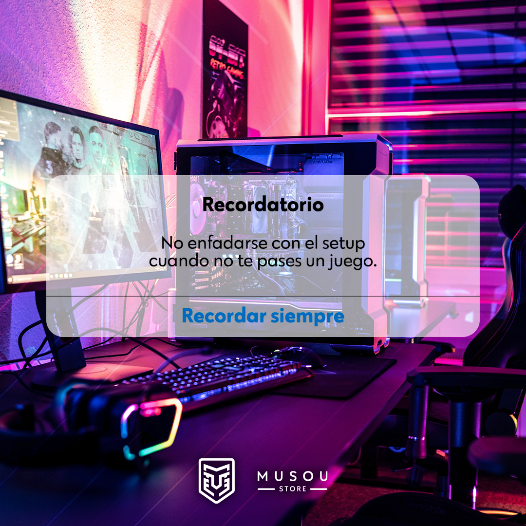 ⚠️ Recordatorio para gamers ⚠️
