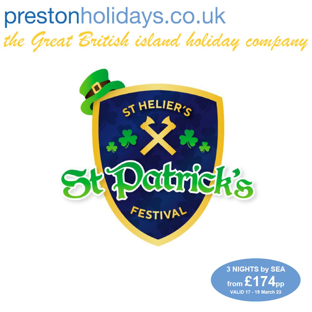PrestonHolidays's tweet photo. Celebrate #StPatricksDay in #Jersey #JerseyHols @ St.Helier’s St.Patricks Festival 3nts fm £174pp https://t.co/x9Z3bchg0R call 0333 313 1153
#CondorBreaks #JerseyBreaks #IslandGetaways @condor_ferries #Travelsmith #Breakaways #HolidaysBySea @visitjerseyci @jsyhospitality #RT https://t.co/wyJM1Odz99