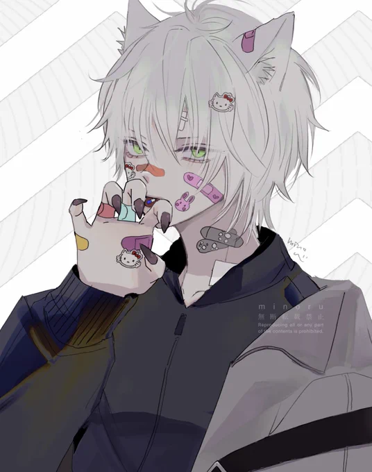 #ねこの日 描くの無理そうだったのでねこくん置いとく 