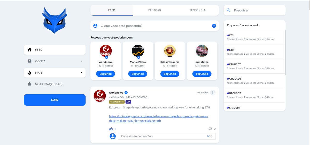 mefollowio's tweet photo. The cripto social network

https://t.co/e0S9CUFXkS

#meFollow #Bitcoin #Ethereum #Cryptocurency #criptomoedas https://t.co/xpBxFXdaI8