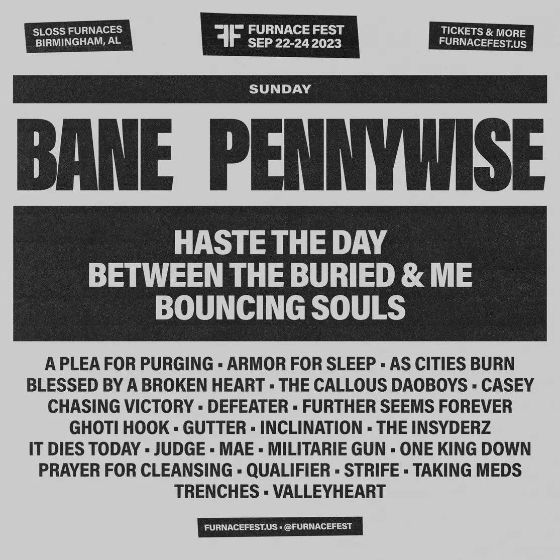 Between Prayer For Cleansing and Strife 👀👀👀

Sick ass lineup and we’re stoked. See you Sundee!