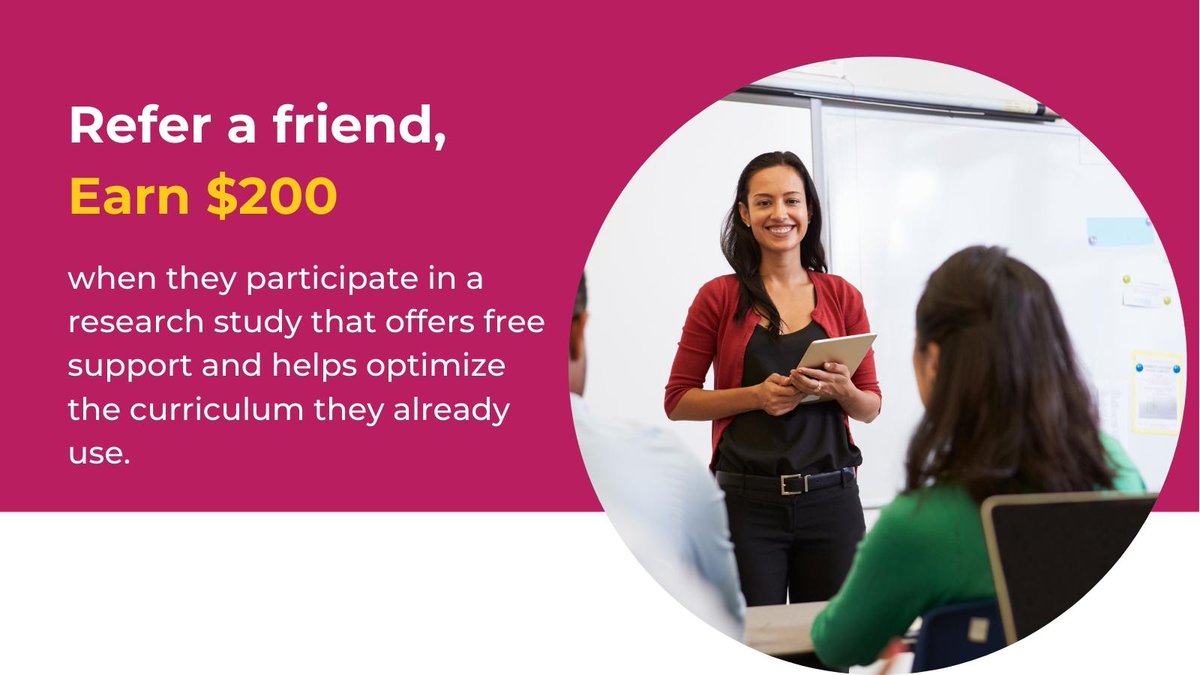 assistments's tweet photo. You can receive $200 for every 7th grade teacher you refer to our Impact Study. Each participant who joins the study is eligible to earn up to $1300! Learn more. https://t.co/sF36MXvUAl https://t.co/514MISVPFJ