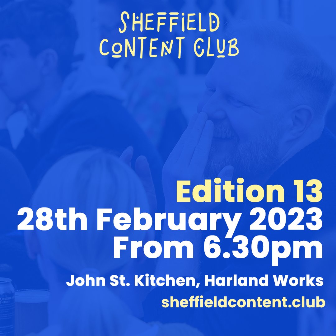 SHFcontent's tweet image. 🚨 Last call for tickets 🚨

With the next edition of Content Club around the corner, we only have a couple of tickets left!

Get &apos;em before they&apos;re gone: eventbrite.co.uk/e/sheffield-co…