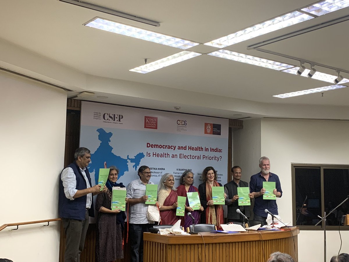 Is Health an electoral priority in India? Very interesting report by @LoknitiCSDS at IIC Today The report is based on a survey of 1500+ voters across 6 states