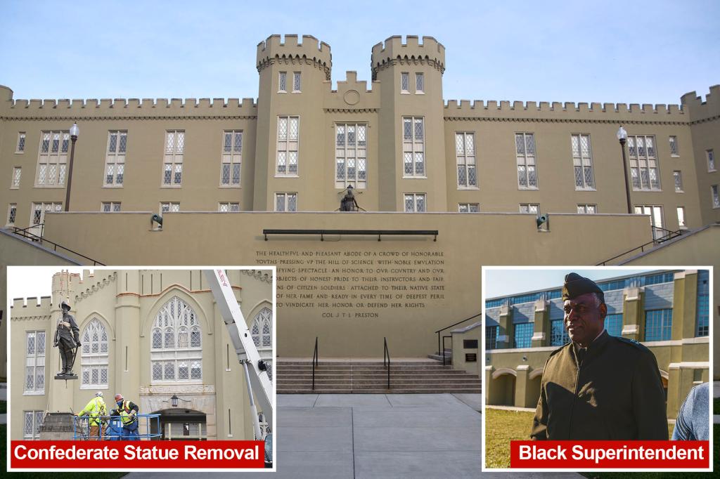 nypost's tweet image. Famed military school alumni at war over diversity policies: ‘Reject the woke assault’ trib.al/HXErGhP