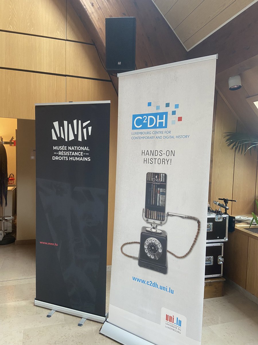 warlux_c2dh's tweet photo. getting ready for #ForumZ #Schifflange #Luxembourg #wartestimonies @C2DH_LU https://t.co/SiABRLi5rj