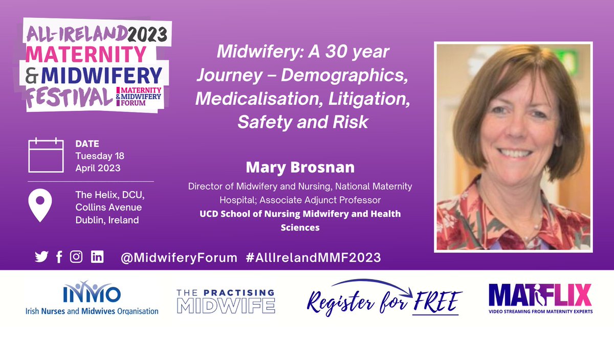 🥳SPEAKER ANNOUNCEMENT‼️🥳 @Marybrosnan13 Tuesday 18 April 2023 at The Helix Register your FREE place: allireland-mmf-23.eventbrite.co.uk See full programme: eur.cvent.me/z15Zz?RefId=Pr… #AllIrelandMMF2023