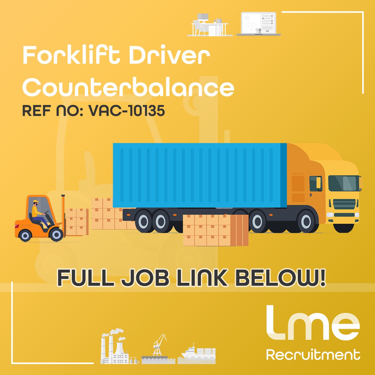⭐ New Opportunity Available as a Forklift Counterbalance Driver  ⭐

We are looking for someone who is able to work well with others, operate and control equipment and has double pallet handling experience.

 🌐 lmerecruitment.co.uk/jobs/job-detai…

#lmerecruitment #recruitment #logisticjobs
