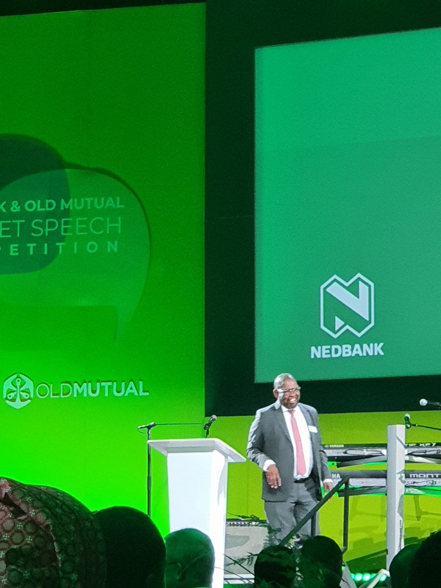 BoomBoomAnton's tweet photo. Finance Minister Enoch Gondongwana answering questions tabled by Nedbank and Old Mutual Budget Speech finalists. https://t.co/buYrnN4K4P