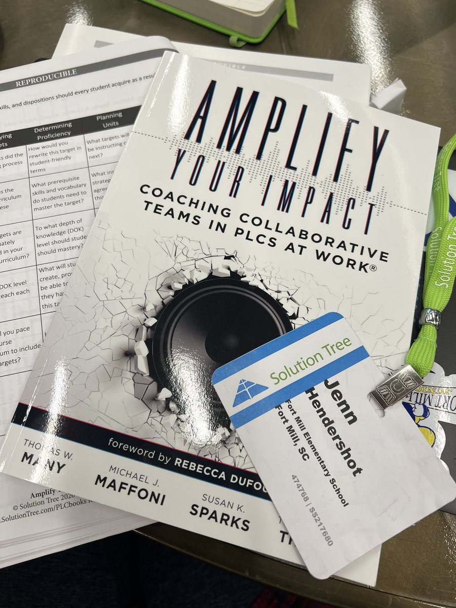 IAMJHENDE's tweet photo. We spent a wonderful 2 days learning alongside passionate educators in #Nashville about Coaching Collaborative Teams in our PLC Journey #nextlevelPLC #plcatwork @SolutionTree @FortMillSD https://t.co/OXePCdAQju