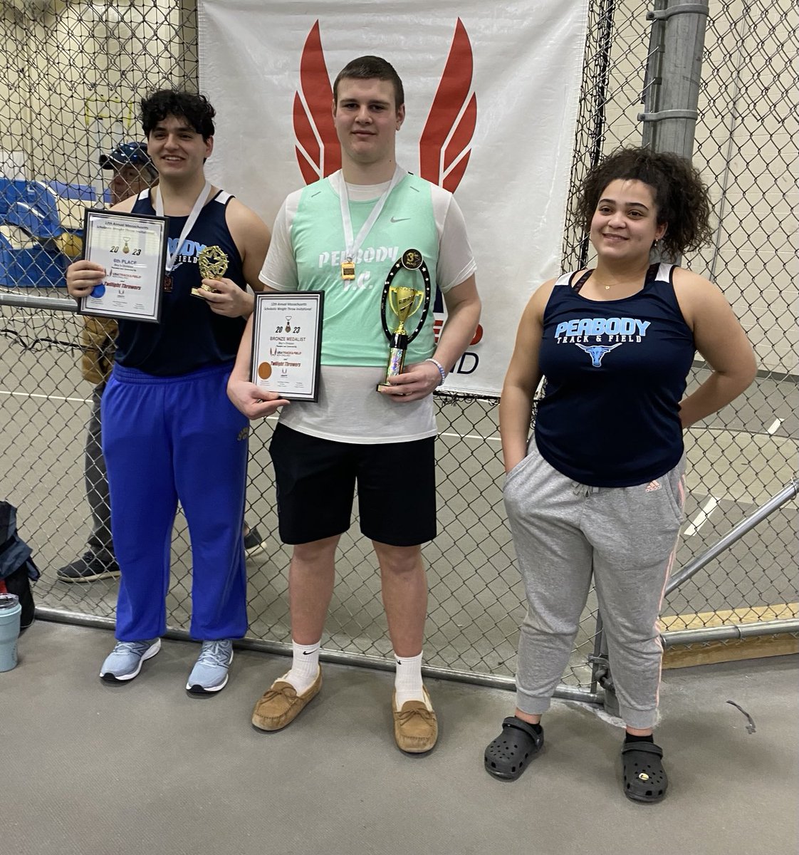 JaySmith (@coach_jaysmith) on Twitter photo <a href="/PeabodyTC/">Tanners Xc-T&F</a> @alexjackson9<a href="/Alexjackson9_/">Alex Jackson</a> is 🥉and qualified for #NewBalanceIndoorNationals @adam_farhatt is 6th and <a href="/rafaff223/">Raphaela Fernandes</a> threw well all in their #DebutMeet <a href="/usatfne/">USATF New England</a> #MAScholasticWeightThrowChampionship
<a href="/Peabody_Super/">Dr. Josh Vadala</a> <a href="/TannerCoach/">Peabody Athletics (Coach D)</a> 🔥🔥🔥 <a href="/PeabodyTC/">Tanners Xc-T&F</a> @alexjackson9<a href="/Alexjackson9_/">Alex Jackson</a> is 🥉and qualified for #NewBalanceIndoorNationals @adam_farhatt is 6th and <a href="/rafaff223/">Raphaela Fernandes</a> threw well all in their #DebutMeet <a href="/usatfne/">USATF New England</a> #MAScholasticWeightThrowChampionship
<a href="/Peabody_Super/">Dr. Josh Vadala</a> <a href="/TannerCoach/">Peabody Athletics (Coach D)</a> 🔥🔥🔥