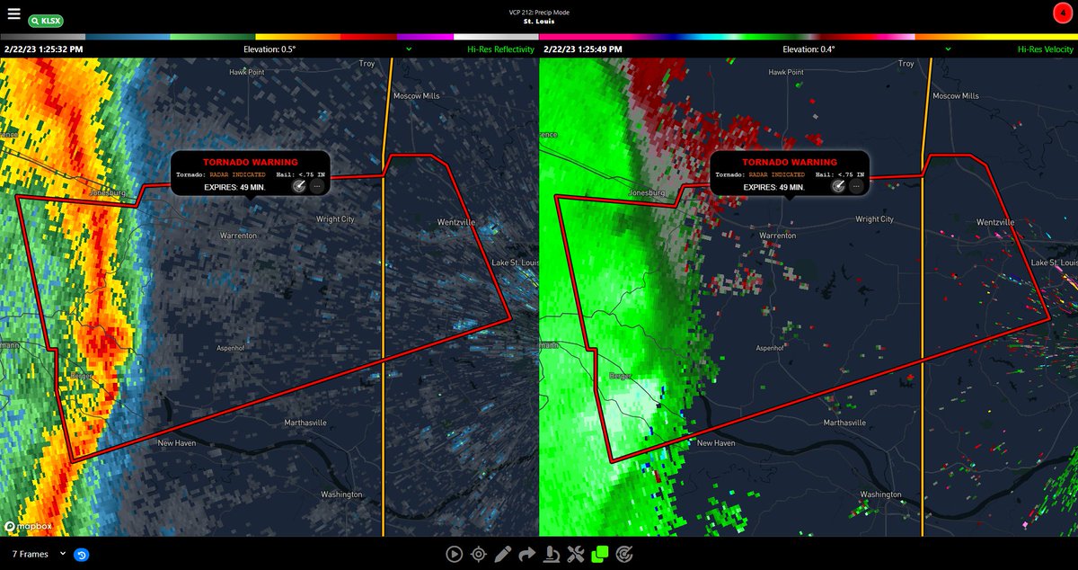 RadarOmega on Twitter "Tornado Warning including Wentzville MO