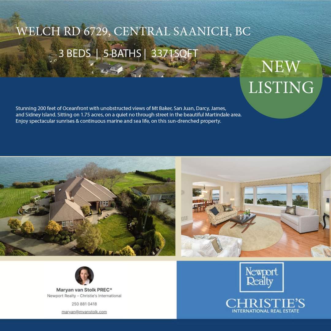 victoria_estate's tweet photo. NEW LISTING: With Maryan van Stolk - Stunning 200 feet of Oceanfront with unobstructed views of Mt Baker, San Juan, Darcy, James, and Sidney Island. #deepcove #victoriarealestate #victoriarealtor #yyjre #yyjrealtor #yyjrealestate
https://t.co/l9zCVDfj2c?… https://t.co/VQZPbm8ZHr