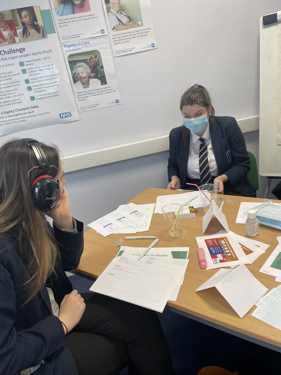 TmwsHSCCD's tweet photo. Year 11 HSC where welcomed by New Concept Care and Nursing LTD this morning. We gained an insight in to careers on offer in the sector and got to experience how others feel with with visual impairment and disabilities. #care #healthandsocialcare #careers #inclusion #carevalues https://t.co/O4Vs3vYoS4