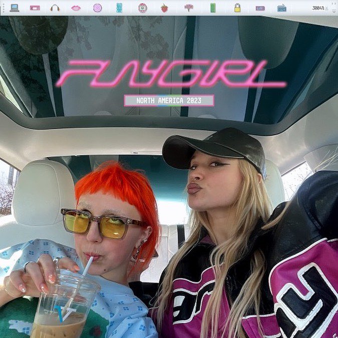 icryatwork's tweet photo. UM HELLOOOO!!!!! IM SO EXCITED TO TELL U THAT IM JOINING @LoloZouai ON HER ENTIRE NORTH AMERICA TOUR !!!! PLAY MUTHAFKKN GIRLLLL!!!! lolo i’ve been a fan of u for so long and i’m so thankful for this opportunity to be on the road w u :’))) WHOS COMING TO C US 🤭🦄👾🌸🪩🍊👻💄💍🐙 https://t.co/zJmSdXMHVI