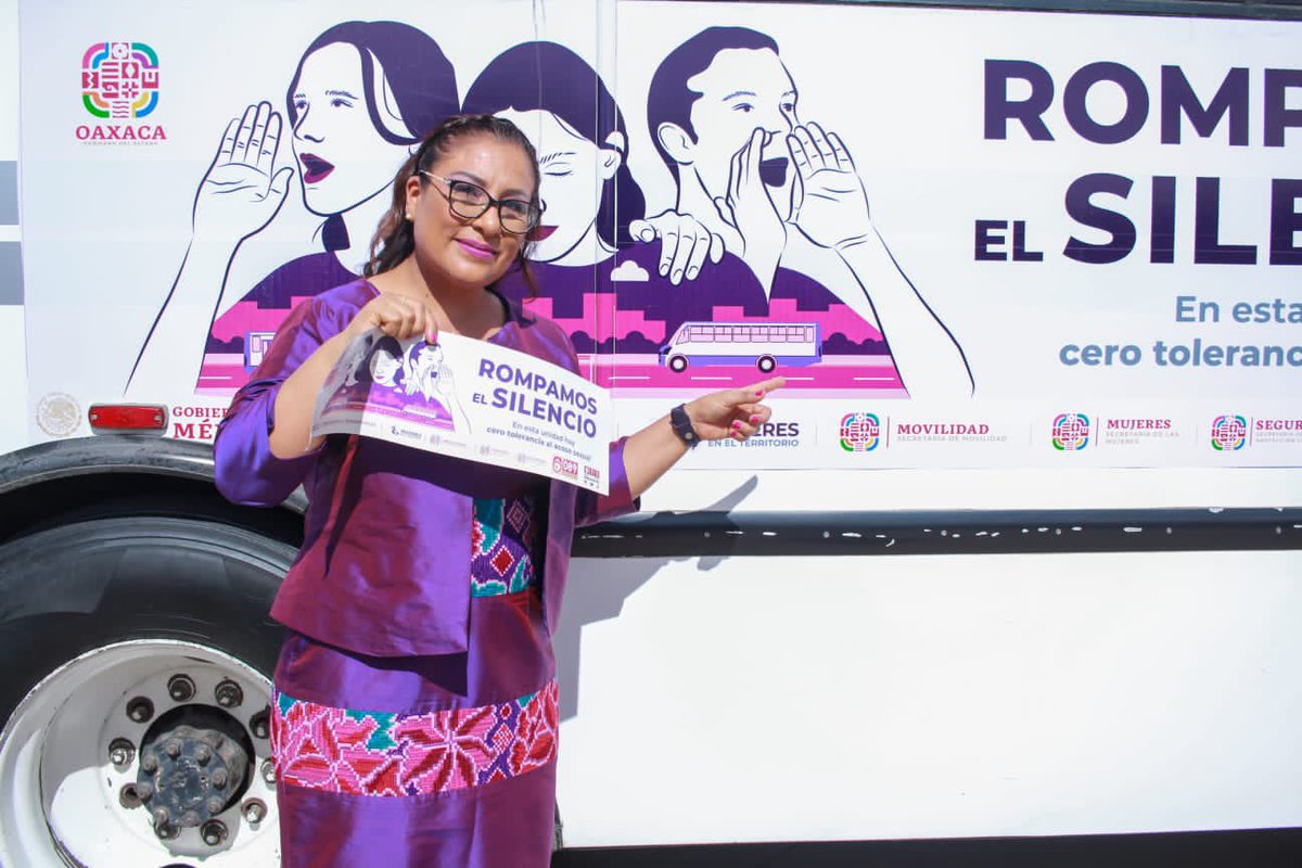 KarinaBaronO's tweet photo. Hoy inicia la puesta en marcha de los Lineamientos para prevenir y atender el #AcosoSexual en el transporte público. 

Un esfuerzo interinstitucional cuyo objetivo es garantizar a las usuarias del #TransportePúblico en Oaxaca un traslado seguro. https://t.co/jNOjFkOzid