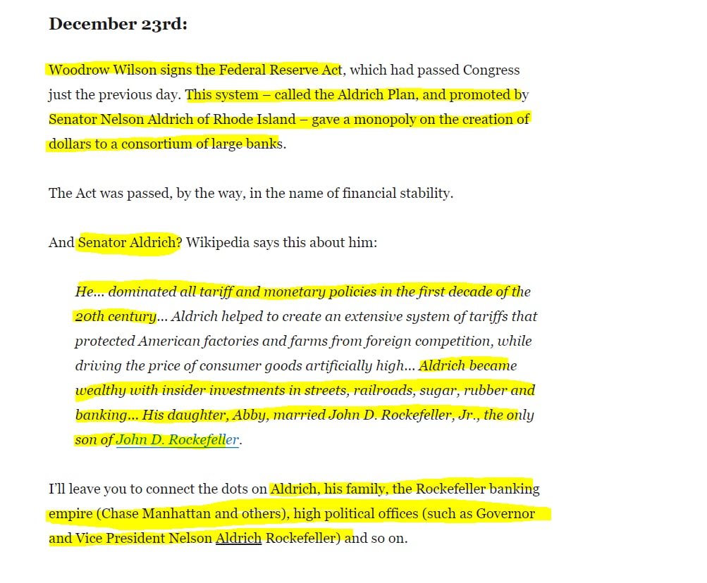 stanleybb50's tweet photo. @WhaleChart Let's ABOLISH the Fed, who should never have had this control in the first place. 🧐

https://t.co/jqtxIPh8DF

"1913: The Horrible Year

The 16th Amendment to the US Constitution was ratified, authorizing the Federal government to impose income taxes on individuals.." (con't) https://t.co/bNJ72Mvx5D