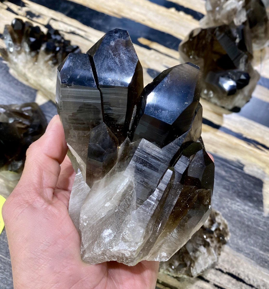 Geology Tweets on Twitter "🖤 Smoky Quartz Crystal from Northern Cape