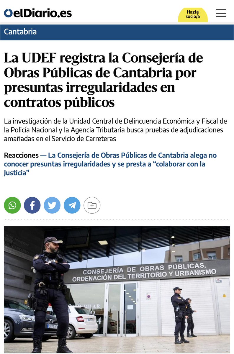 JaimeObregon's tweet photo. En 2020 y 2021 investigué los contratos públicos del Gobierno de Cantabria, de luz a varios chanchullos, crucé las adjudicaciones con las listas electorales y programé https://t.co/NyQIIsCP4V.

Esta mañana la UDEF y la Policía han hecho una visita. 👇
🔗 https://t.co/8noF0RmnPM https://t.co/IVnUl3y9ct
