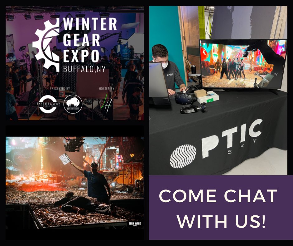 opticskypro's tweet photo. Today we’re HERE at the Winter Gear Expo in Buffalo! If you’re here too let’s nerd out. You’ll be able to see one of our favorites projects in virtual production, the “Come Alive” Jackson Wang music video which just surpassed +10M views on Youtube.#WinterGearExpo #production https://t.co/0dWxdKxZ7s