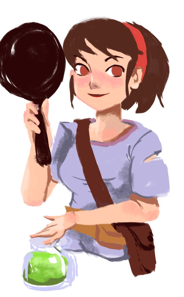 Just starting #TheWanderingInn journey? 

It's dangerous to go alone! Take these.

An early version of Erin, pan, and acid jar courtesy of <a href="/cmarguel/">Miguel Arguelles</a>