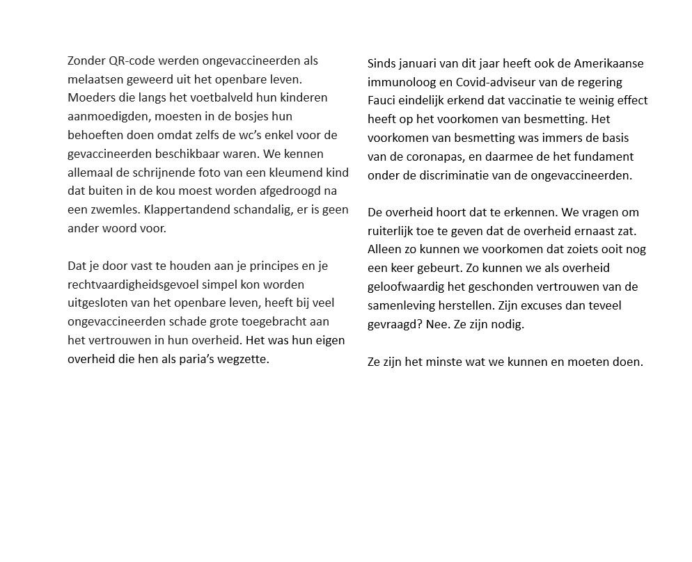 johan_twente's tweet image. Ongevaccineerden zijn als paria’s behandeld tijdens de coronatijd. 

In de Provinciale Staten van Overijssel dien ik een motie in om aan te dringen op excuses van de minister-president voor stigmatiserende uitspraken en splijtend overheidsbeleid. #psov