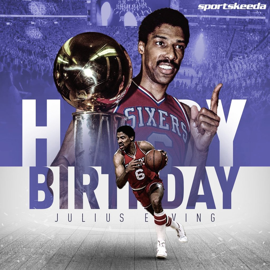 Join us in wishing a Happy 73rd Birthday to Julius \"Dr. J\" Erving!  