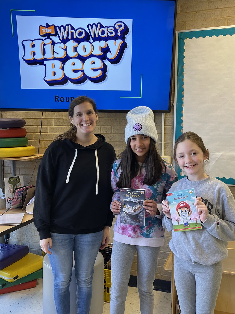 MADISONCUSD200's tweet image. Thanks to Mrs. K and Mrs. S in the library as they thrilled and inspired 5th graders with a challenge to read as many of the “Who was” books as possible and compete in a Bee! #yourcommunityschools #madisonstrong