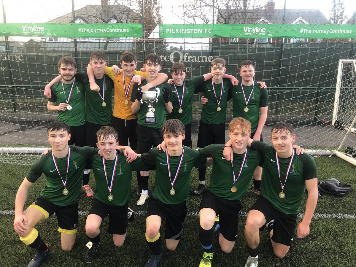 HopeAcademyPE's tweet photo. Incredible performance by the Year 11 Football team to come from 3-1 down to win the @StHelensSG Cup Final 4-3! 🏆🏆 Goal scorers: Mason H &amp; Isaac T x3 ⚽️⚽️⚽️ MOTM: Josh D 👏🏻👏🏻 @hopeclassof2023 https://t.co/l4IshbDrTQ
