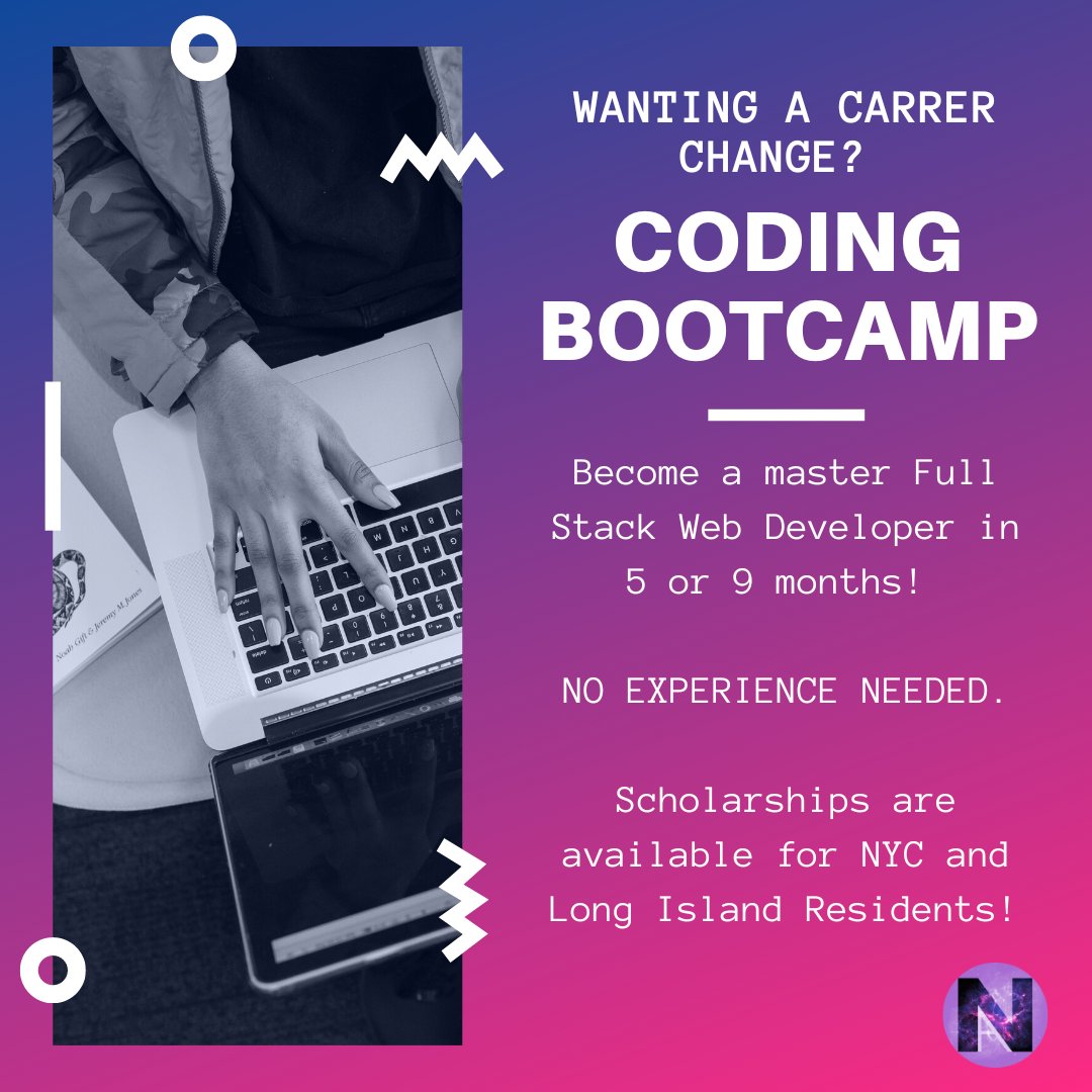 Build the career you need for the life you want! Apply to our Coding Bootcamp to get started. 

Learn more: nebulaacademy.com

#scholarships #CodingBootcamp #coding #AdultEducationMatters #careeropportunities #careerchange #softwaredevelopment #softwareengineering