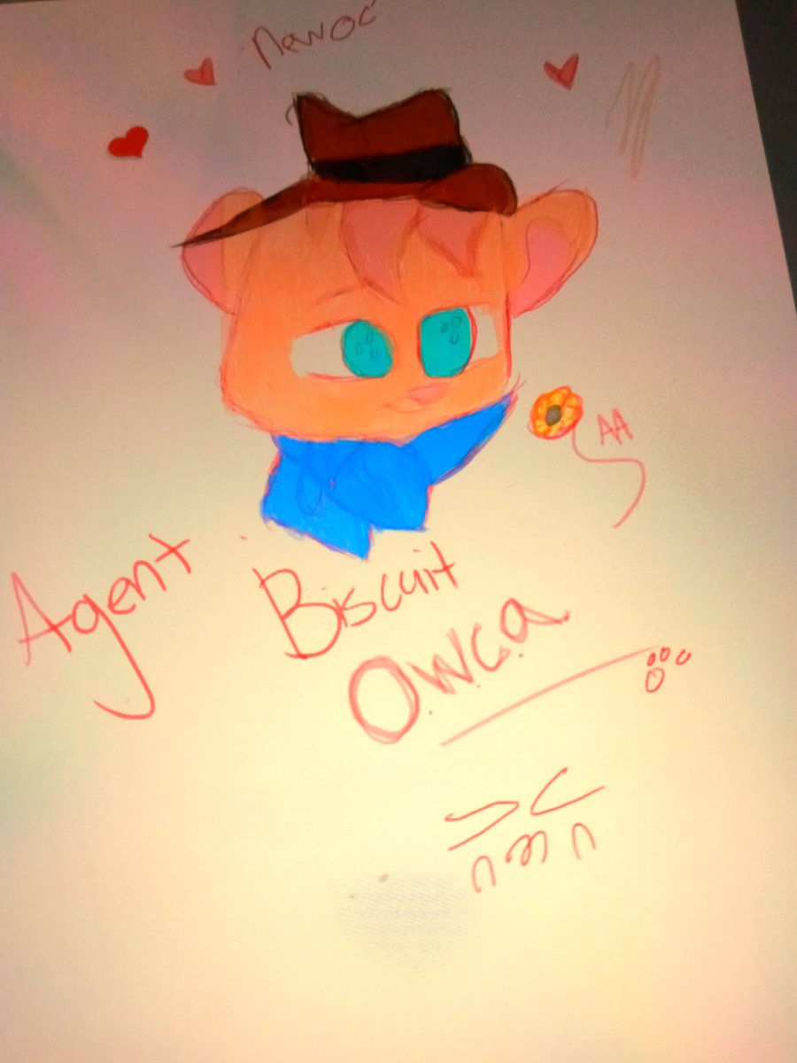 PrincessArtist3's tweet photo. Hello Beautiful People It Alice I drew a new oc that is a hamser Named Agent Biscuit He works for O.W.C.A and Friends with Perry the Platypus and helps him defeat Dr. Heinz Doofenshmirtz. And I hope you guys Like it Thank you have a blessed day. Peace ✌🥰🥰 https://t.co/p7JfofE1Vy