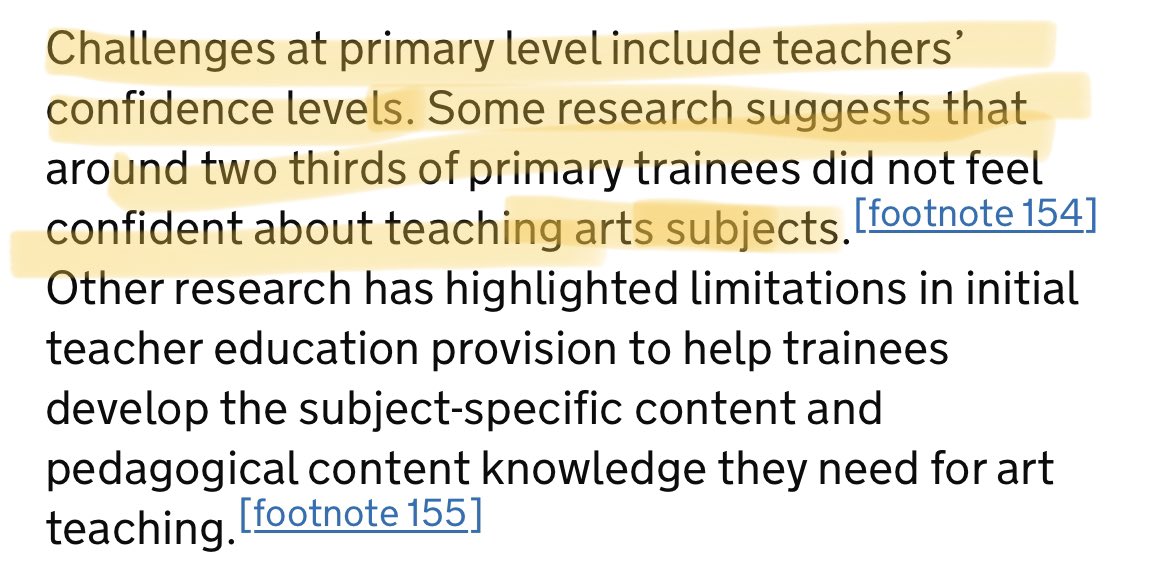 Teacherglitter's tweet photo. Really interesting read. Skimmed through &amp; immediately honed in on  these. How will these findings around training and funding be addressed? Need to read in-depth, particularly the assessment features. 

https://t.co/DJr0kFcN0j https://t.co/SV0aXE17GC