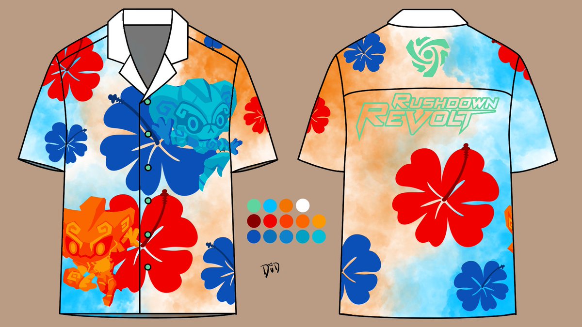 Superdud_'s tweet photo. Clearing out my cloud and going through some old things. Here's a Hawaiian shirt inspired by Afi & Galu from @RushdownRevolt I wonder how hard it is to make a Hawaiian shirt... (Flower pictures also included!) #rushrev #teamvortex https://t.co/iHmVh9J5xf