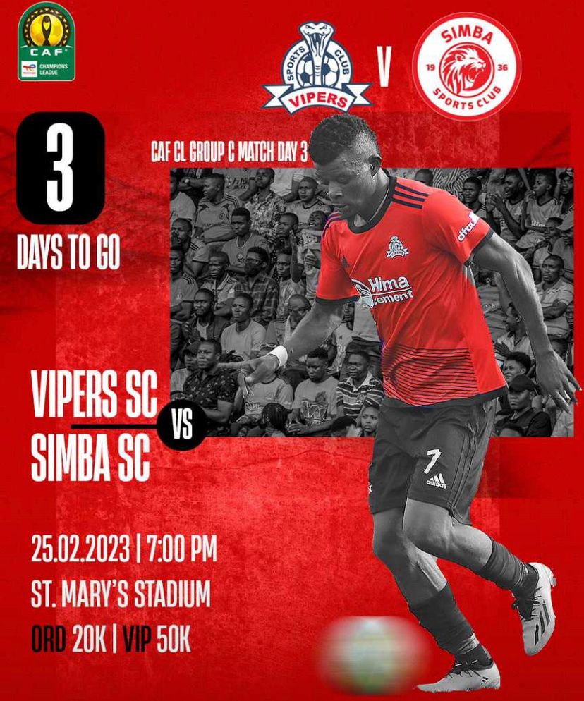 FansVipers's tweet photo. 3 Days To Go
East African Derby
@VipersSC Vs @SimbaSCTanzania
#VIPSIM | #VenomsFans #OneTeamOneDream https://t.co/j5LdQPSegg